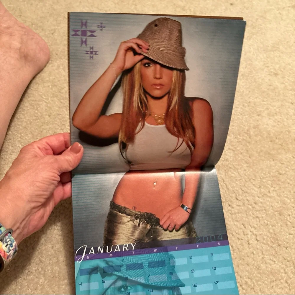 Britney Spears 2004 wall calendar